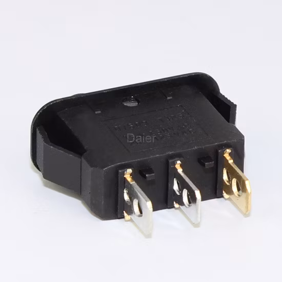 Spst on off T105 3 pinos Kcd3-19-101en Interruptor basculante com DOT iluminado