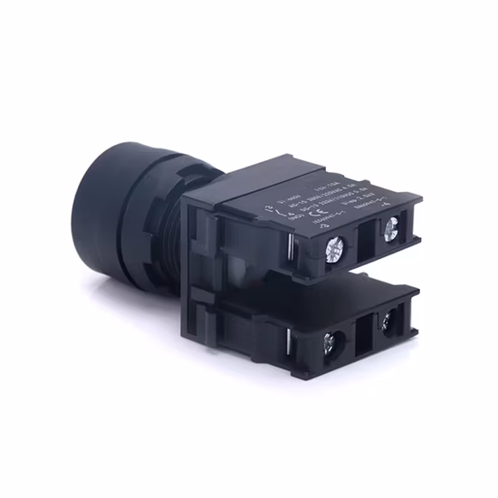 La165-B8-11cxs três posições 1no1nc travamento automático grande interruptor de botão de pressão de plástico