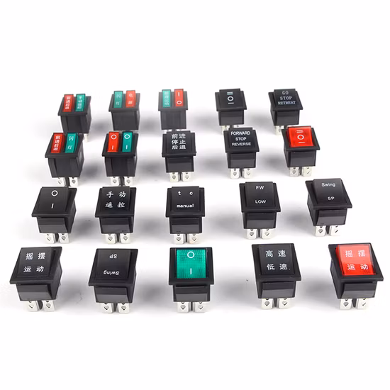 Kcd1 Kcd2 Interruptor oscilante momentâneo múltiplo ligado e desligado no interruptor oscilante miniatura Soken