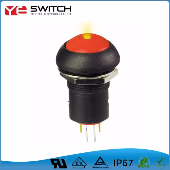 Interruptor basculante à prova d'água IP67 com LED iluminado