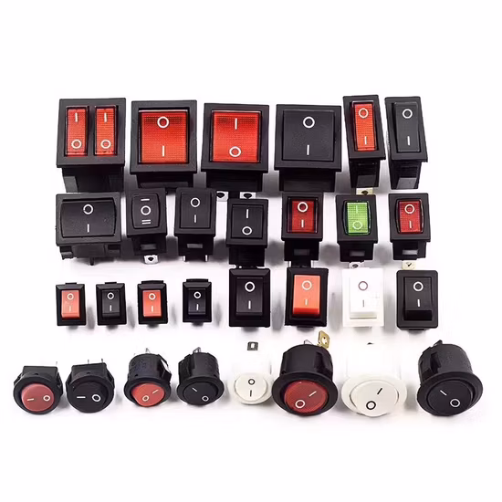 Kcd1 Kcd2 2 pinos liga/desliga 250 V Leci RS601 Chave oscilante oval T85