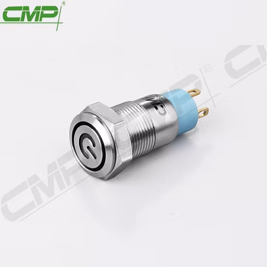 19 mm 3/4 trava automática 5A 250 V CA botão de pressão para carro de metal com plugue