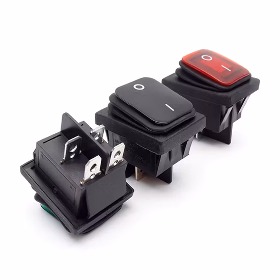 Chave basculante à prova d'água Kcd4 Dpst 4 pinos