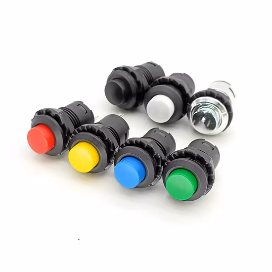 Interruptores de botão de travamento automático/momentâneo Ds427 Ds428 12 mm